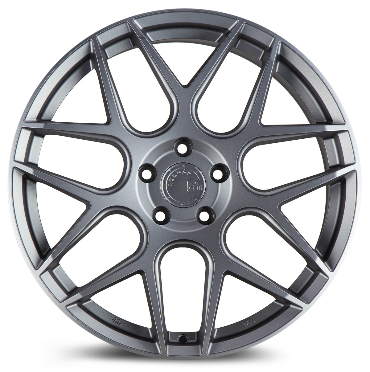 Aodhan AFF2 Matte Gray 19x8.5 +35 5x112 66.6mm - Wheelwiz