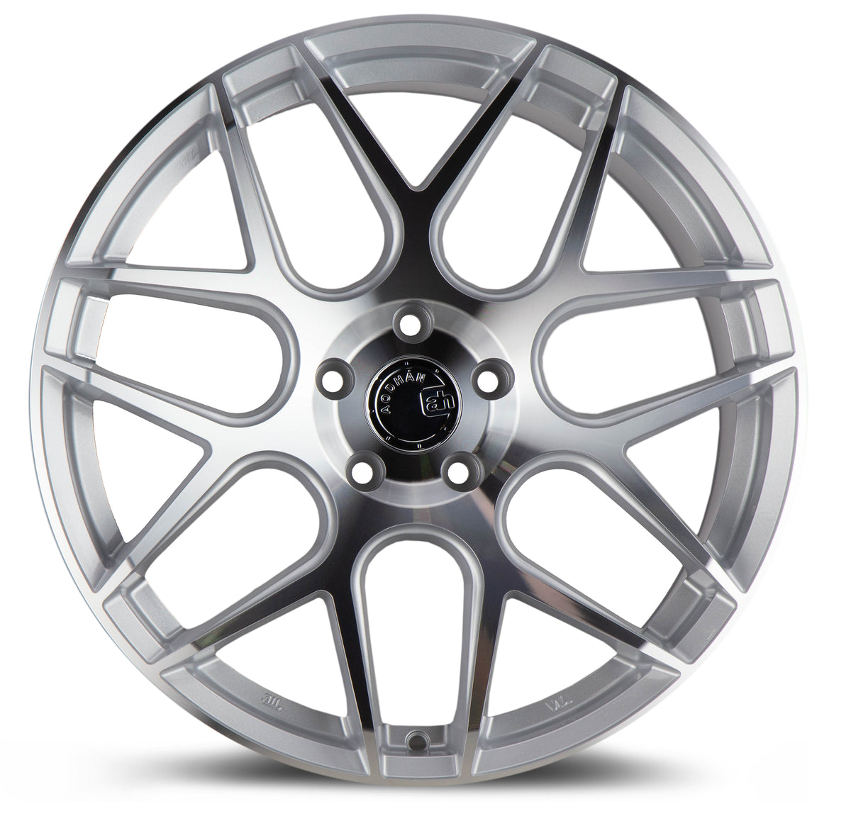 Aodhan AFF2 Gloss Silver Machined Face 19x9.5 +35 5x120 72.6mm - Wheelwiz