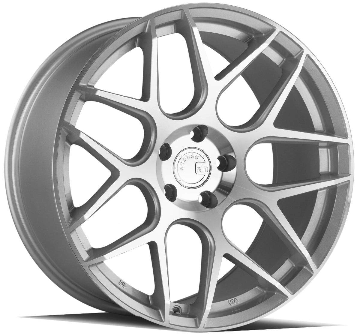 Aodhan AFF2 Gloss Silver Machined Face 20x10.5 +35 5x120 72.6mm - Wheelwiz