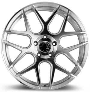 Aodhan AFF2 Gloss Silver Machined Face 20x9 +30 5x120 72.6mm - Wheelwiz