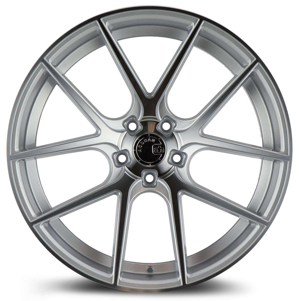 Aodhan AFF3 Gloss Silver Machined Face 20x10.5 +45 5x114.3 73.1mm - Wheelwiz