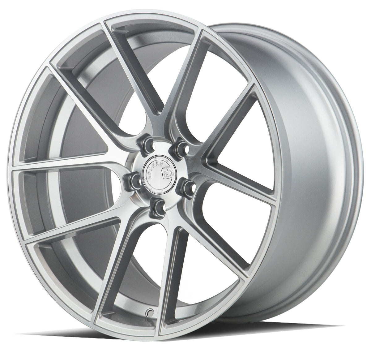 Aodhan AFF3 Gloss Silver Machined Face 20x10.5 +35 5x120 72.6mm - Wheelwiz