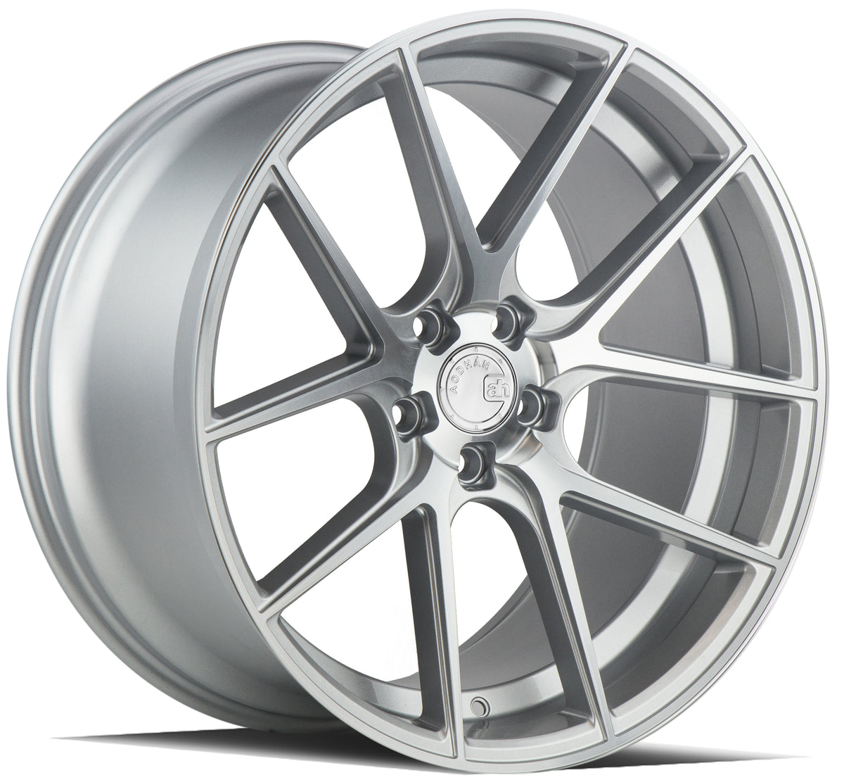 Aodhan AFF3 Gloss Silver Machined Face 20x9 +30 5x120 72.6mm - Wheelwiz