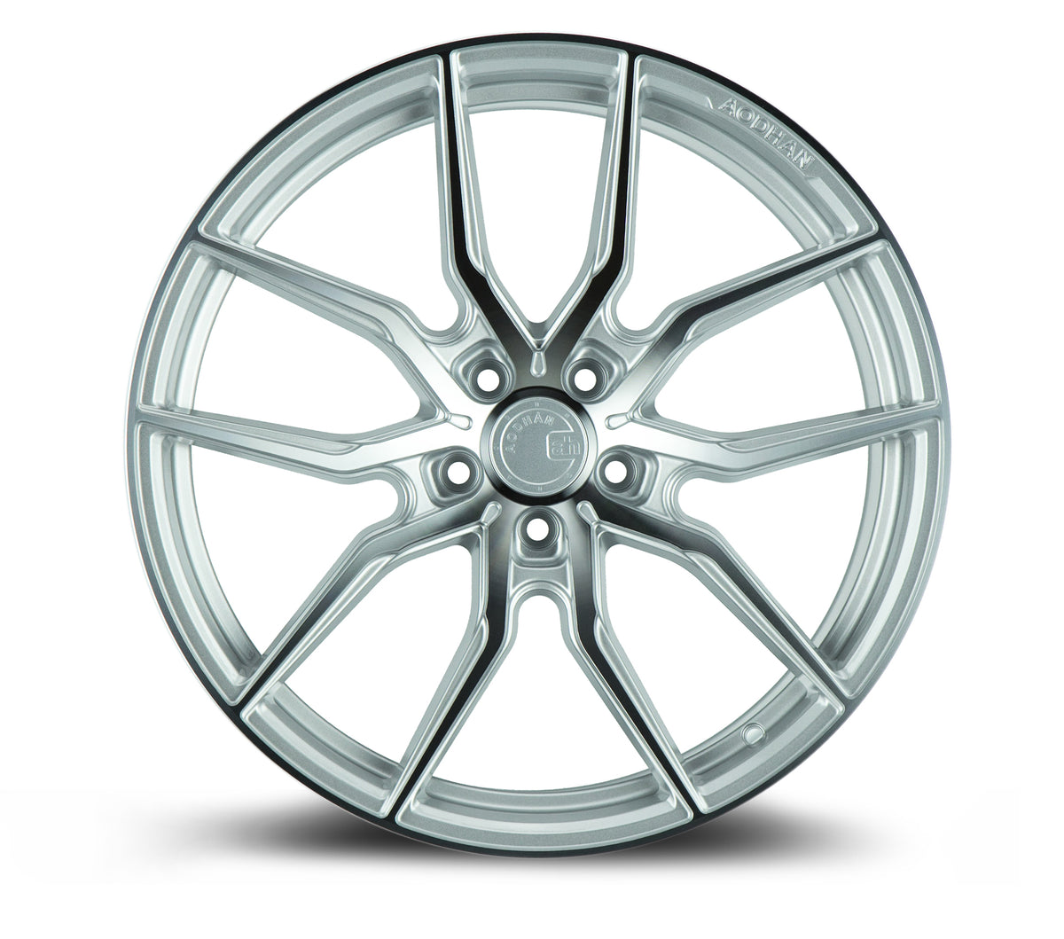 Aodhan AFF1 Gloss Silver Machined Face 20x10.5 +35 5x120 72.6mm - Wheelwiz