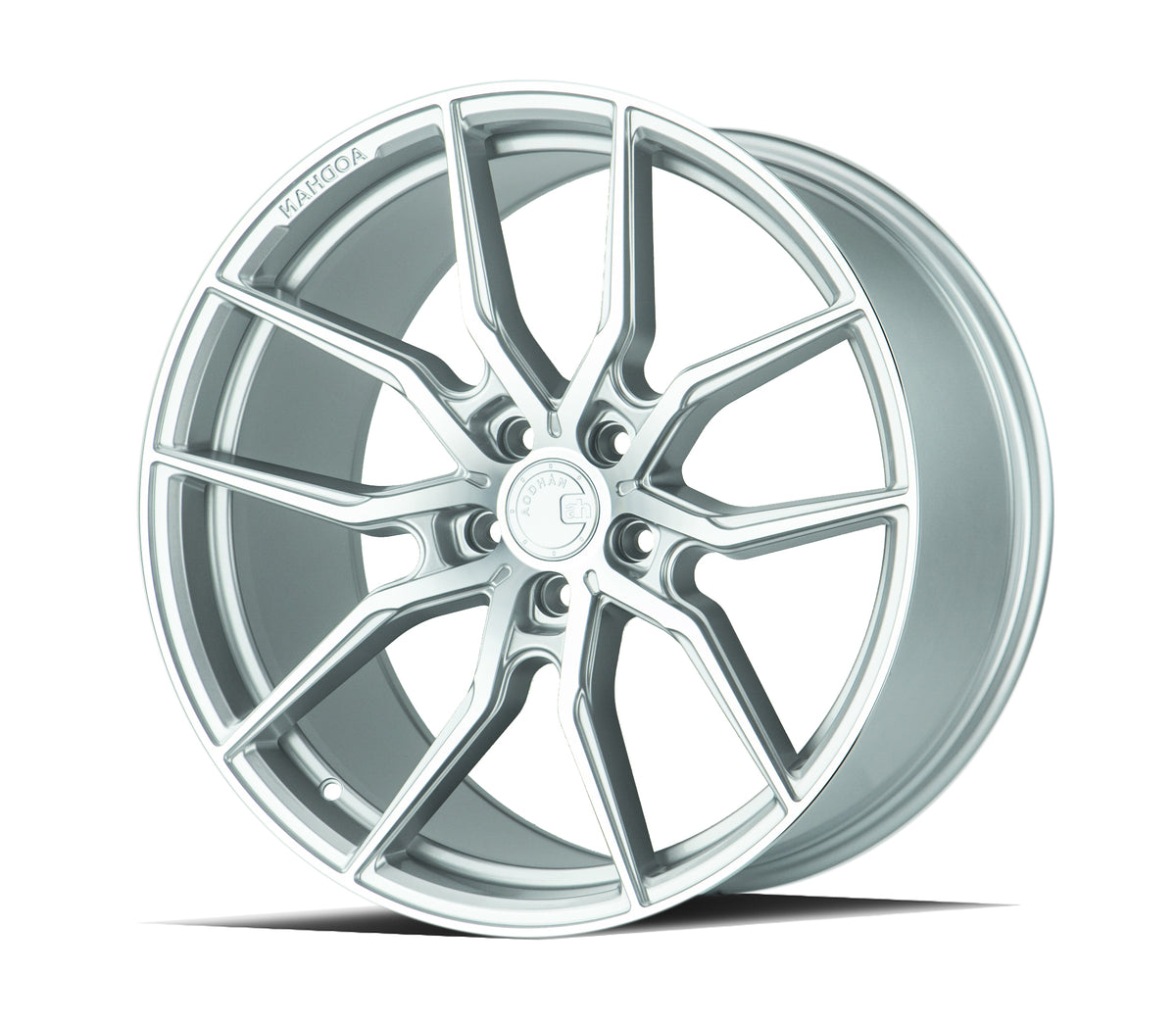 Aodhan AFF1 Gloss Silver Machined Face 20x10.5 +35 5x120 72.6mm - Wheelwiz