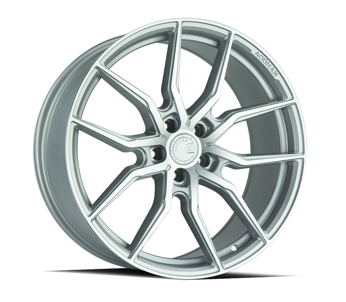 Aodhan AFF1 Gloss Silver Machined Face 20x9 +30 5x120 72.6mm - Wheelwiz