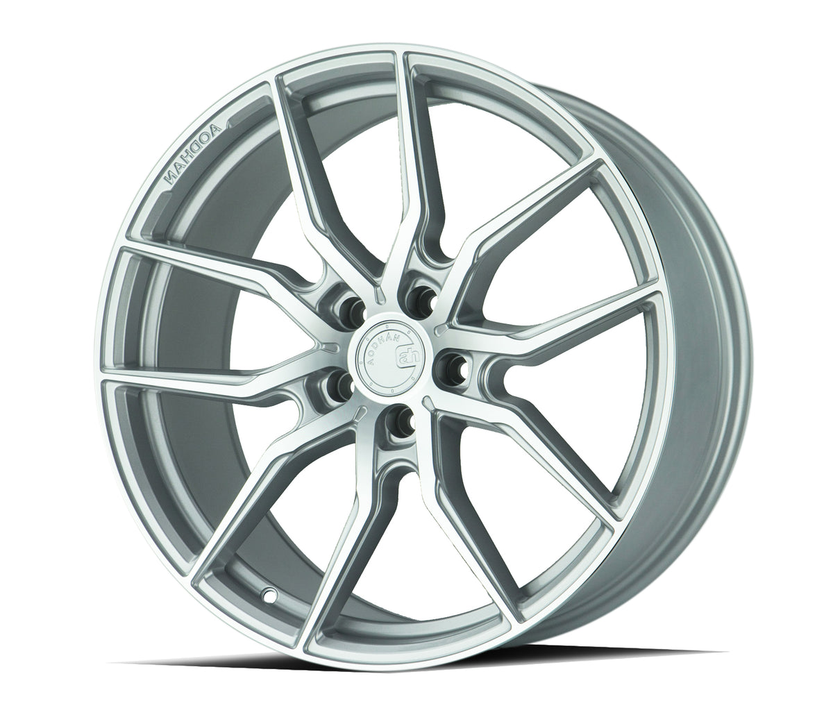 Aodhan AFF1 Gloss Silver Machined Face 20x9 +30 5x120 72.6mm - Wheelwiz