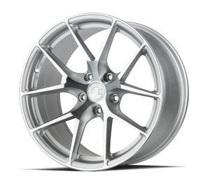 Aodhan AFF7 Gloss Silver Machined Face 18x8.5 +35 5x112 66.6mm - Wheelwiz