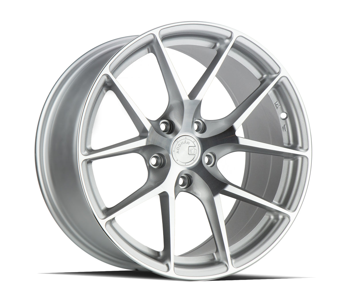 Aodhan AFF7 Gloss Silver Machined Face 18x9.5 +35 5x112 66.6mm - Wheelwiz