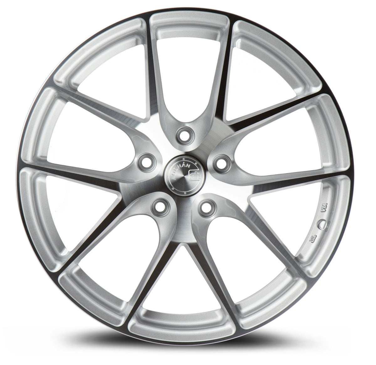 Aodhan AFF7 Gloss Silver Machined Face 19x8.5 +35 5x114.3 73.1mm - Wheelwiz
