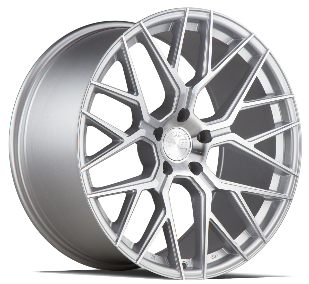 Aodhan AFF9 Gloss Silver Machined Face 20x10.5 +35 5x120 72.6mm - Wheelwiz