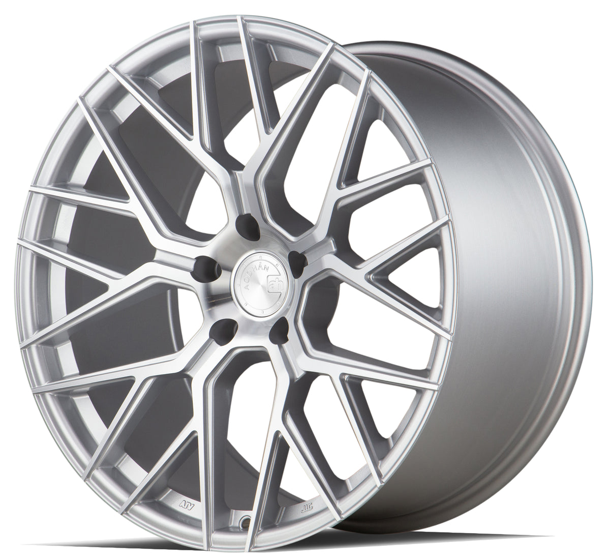 Aodhan AFF9 Gloss Silver Machined Face 20x10.5 +35 5x112 66.6mm - Wheelwiz