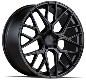 Aodhan AFF9 Matte Black 20x9 +30 5x120 72.6mm - Wheelwiz