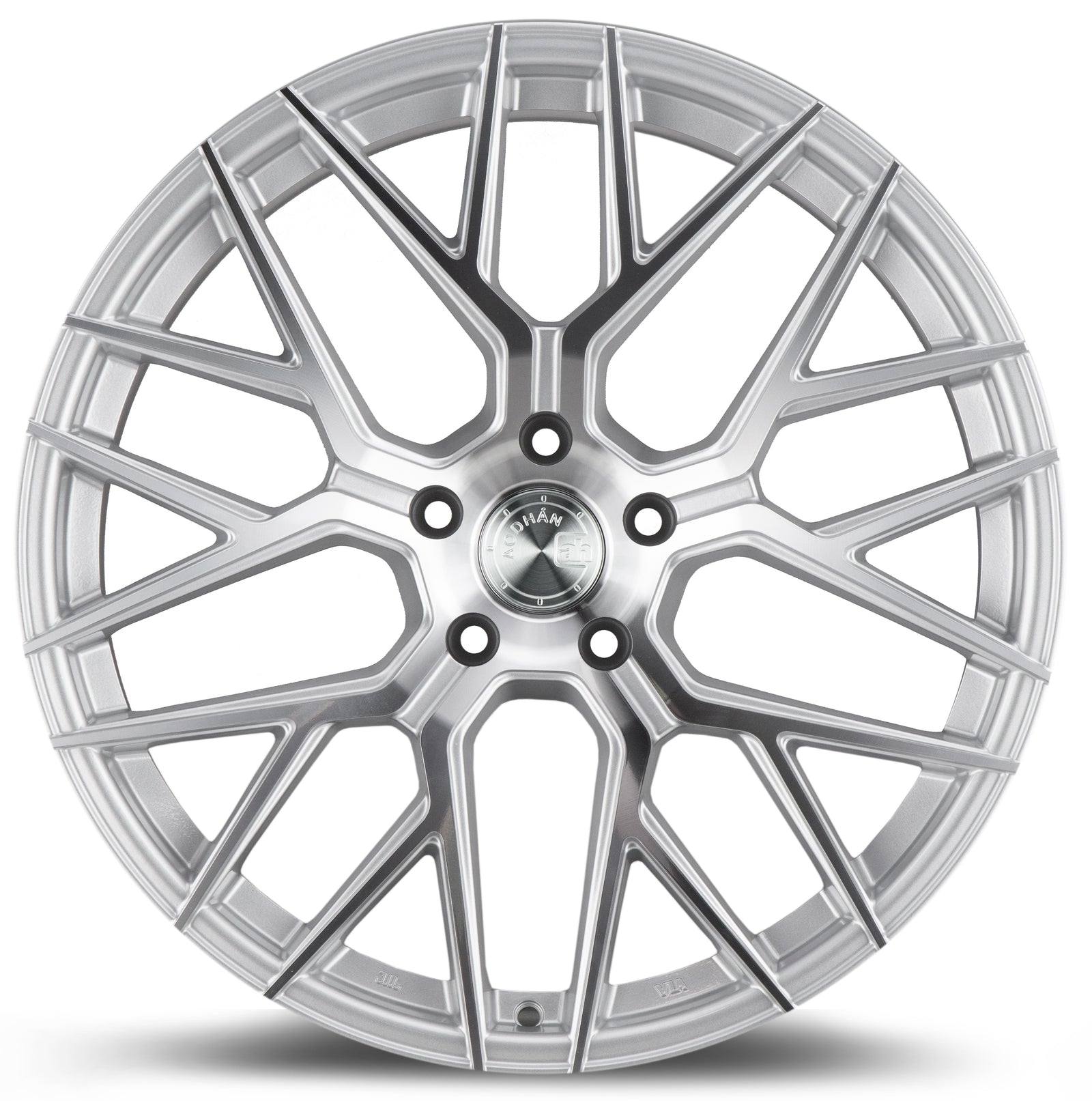Aodhan AFF9 Gloss Silver Machined Face 20x9 +30 5x120 72.6mm - Wheelwiz