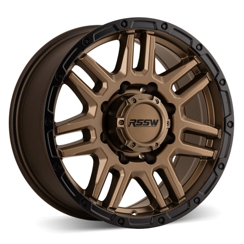 RSSW Blitz Matte Bronz w/ Black Lip 17x8 +20 8x180mm 124.1mm