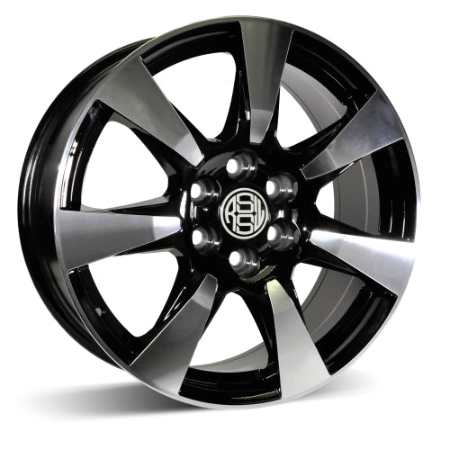RSSW Iron Gloss black, machined face 18x8 +53 6x120mm 67.1mm