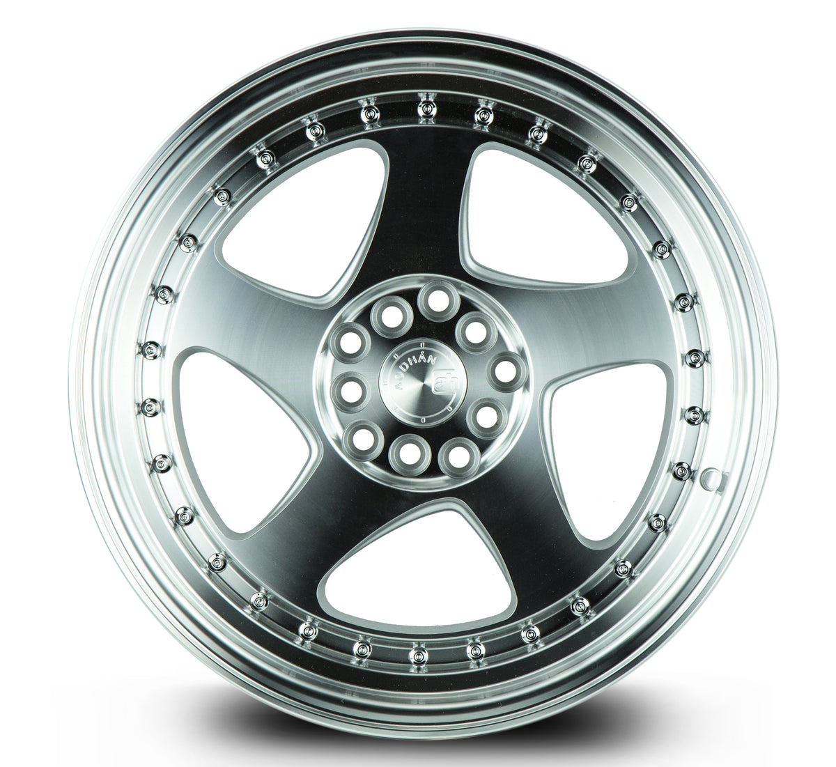 Aodhan AH01 Silver w/Machined Face 17x9 +25 5x100|5x114.3 73.1mm - Wheelwiz