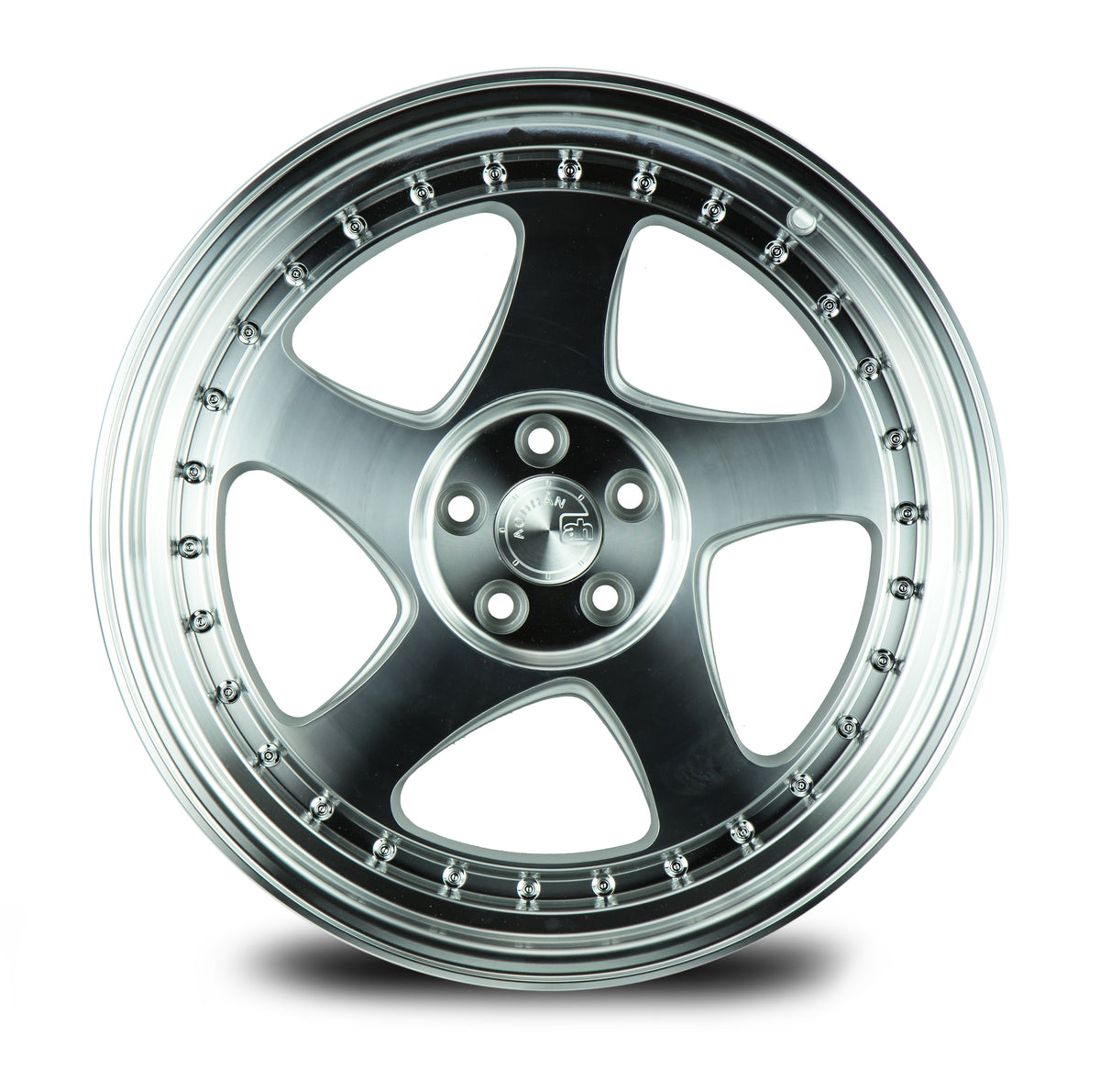Aodhan AH01 Silver w/Machined Face 18x9.5 +30 5x114.3 73.1mm - Wheelwiz