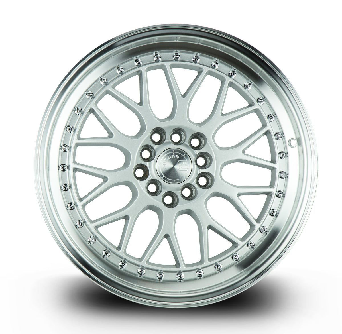 Aodhan AH02 Silver w/ Machined Lip 17x8 +35 5x100|5x114.3 73.1mm - Wheelwiz