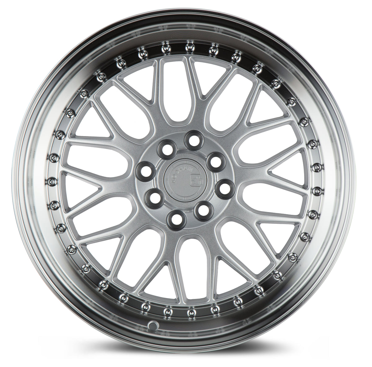 Aodhan AH02 Silver w/ Machined Lip 17x8 +35 4x100|4x114.3 73.1mm - Wheelwiz