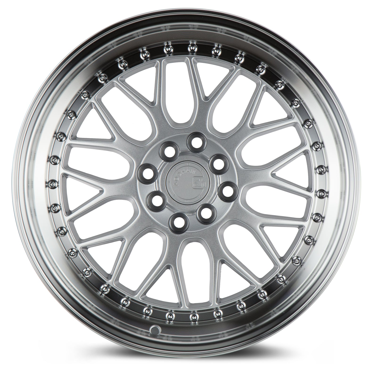 Aodhan AH02 Silver w/ Machined Lip 17x8 +35 4x100|4x114.3 73.1mm - Wheelwiz