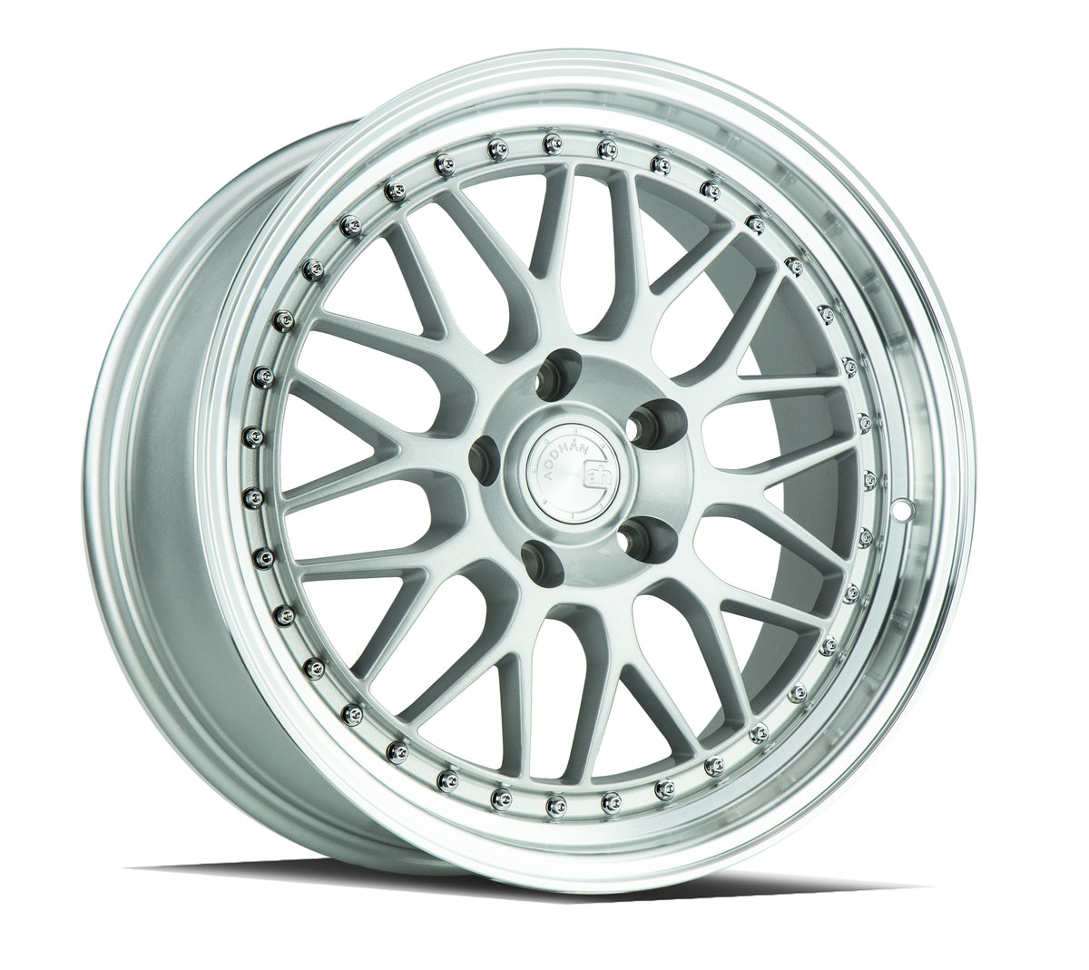 Aodhan AH02 Silver w/ Machined Lip 18x8.5 +35 5x120 72.6mm - Wheelwiz