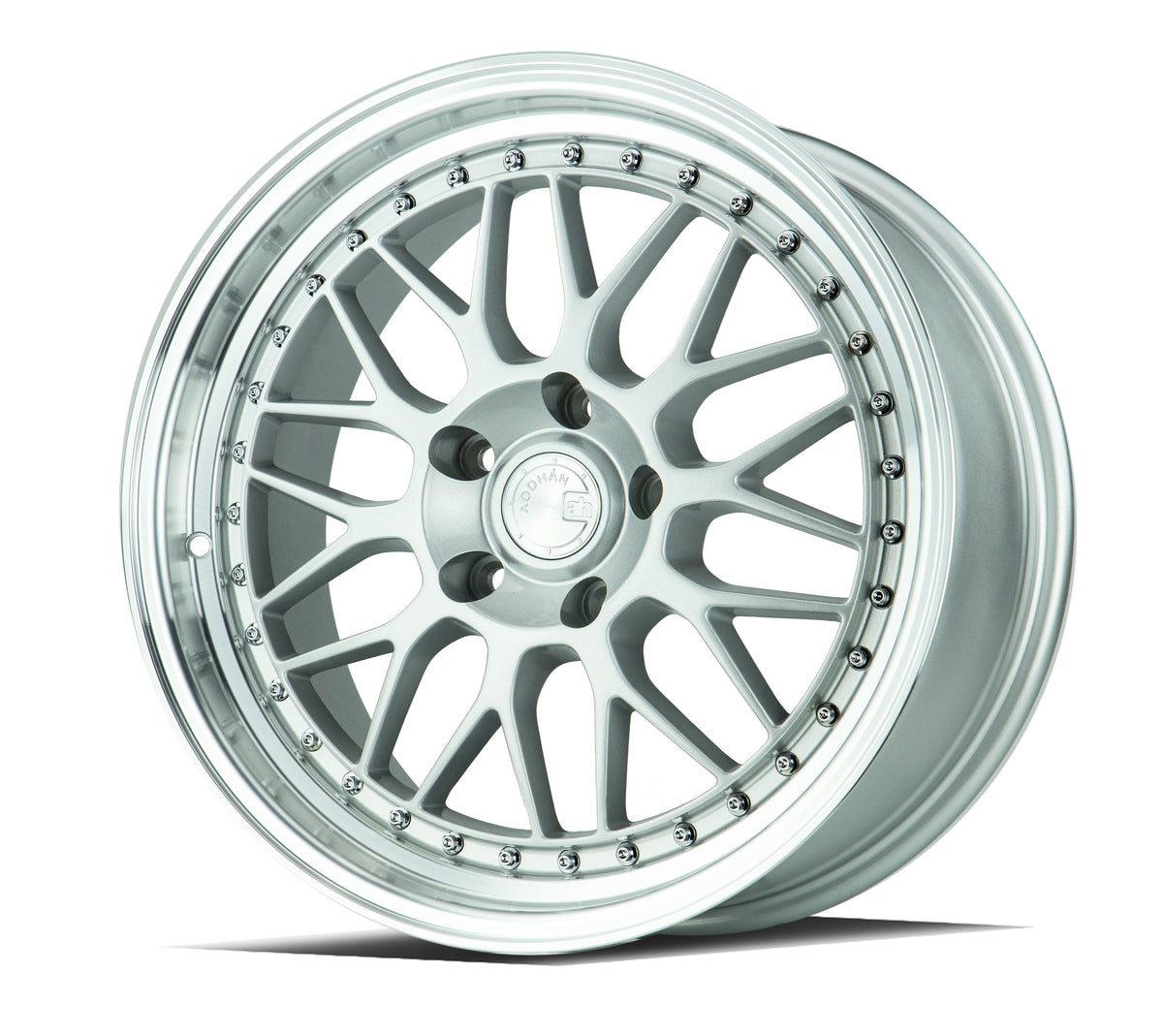Aodhan AH02 Silver w/ Machined Lip 18x8.5 +35 5x100 73.1mm - Wheelwiz