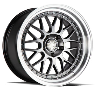 Aodhan AH02 Hyper Black w/ Machined Lip 18x9.5 +30 5x114.3 73.1mm