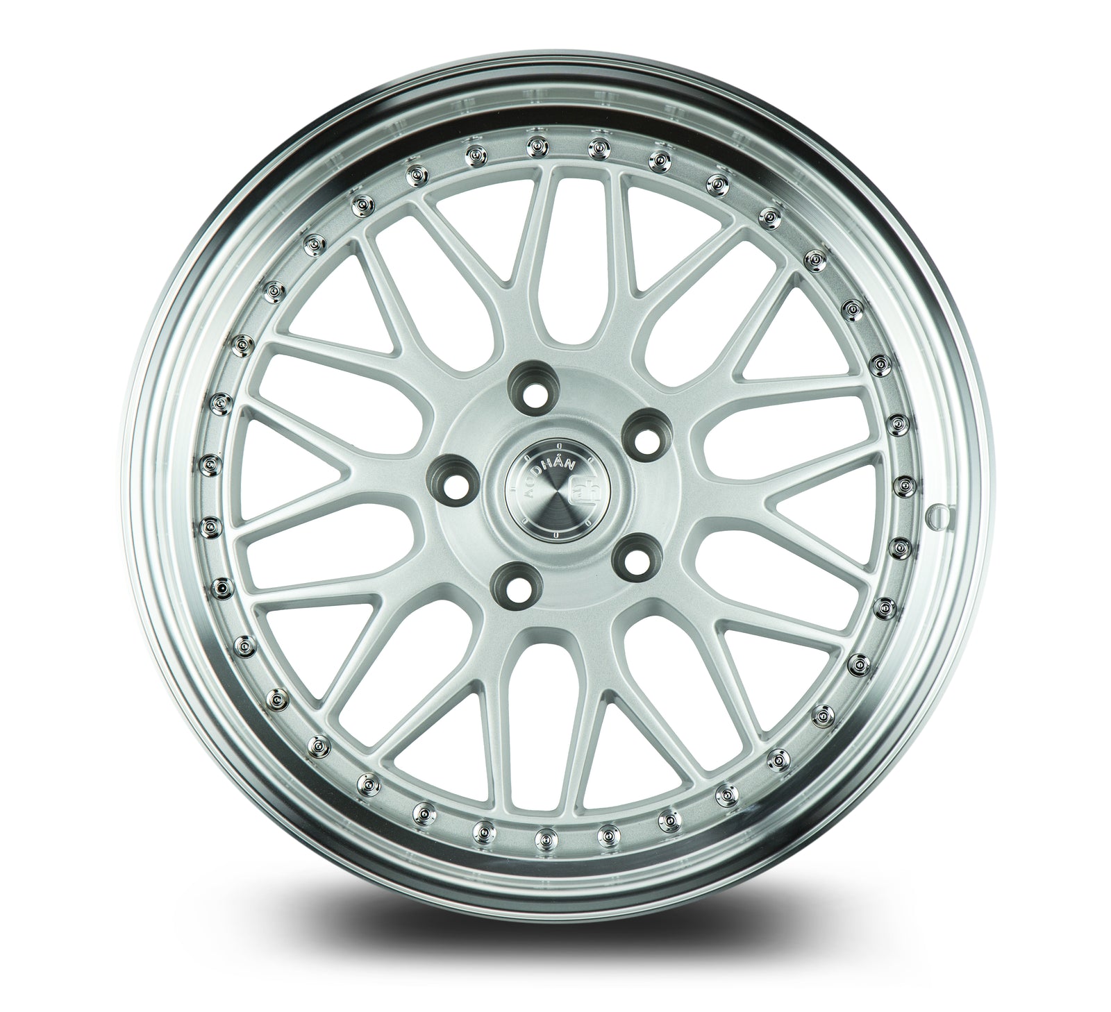 Aodhan AH02 Silver w/ Machined Lip 18x9.5 +35 5x120 72.6mm - Wheelwiz