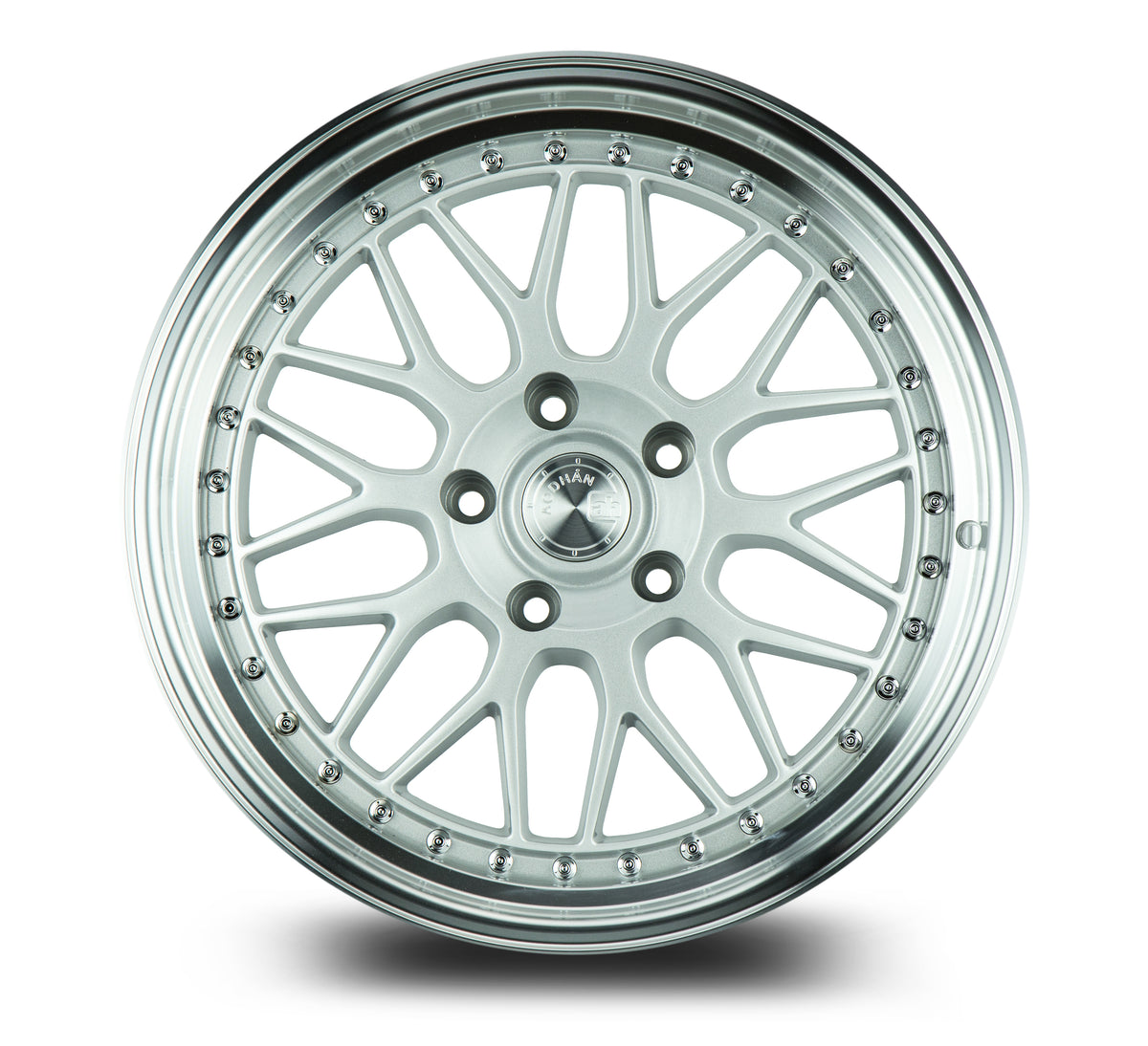Aodhan AH02 Silver w/ Machined Lip 18x9.5 +30 5x114.3 73.1mm - Wheelwiz
