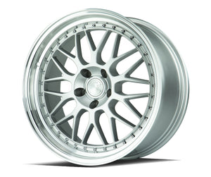 Aodhan AH02 Silver w/ Machined Lip 18x9.5 +35 5x120 72.6mm - Wheelwiz