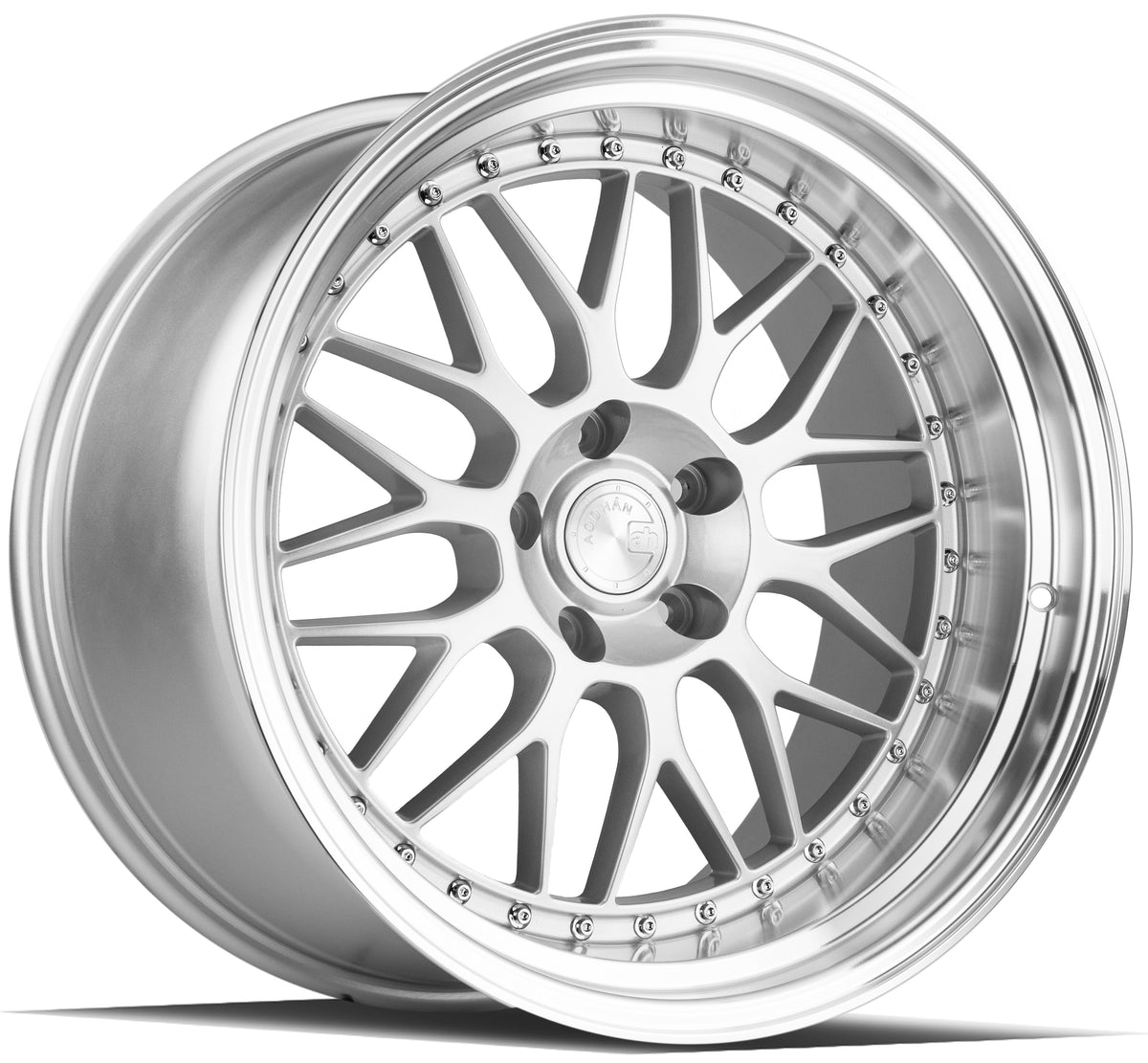 Aodhan AH02 Silver w/ Machined Lip 19x11 +22 5x114.3 73.1mm - Wheelwiz