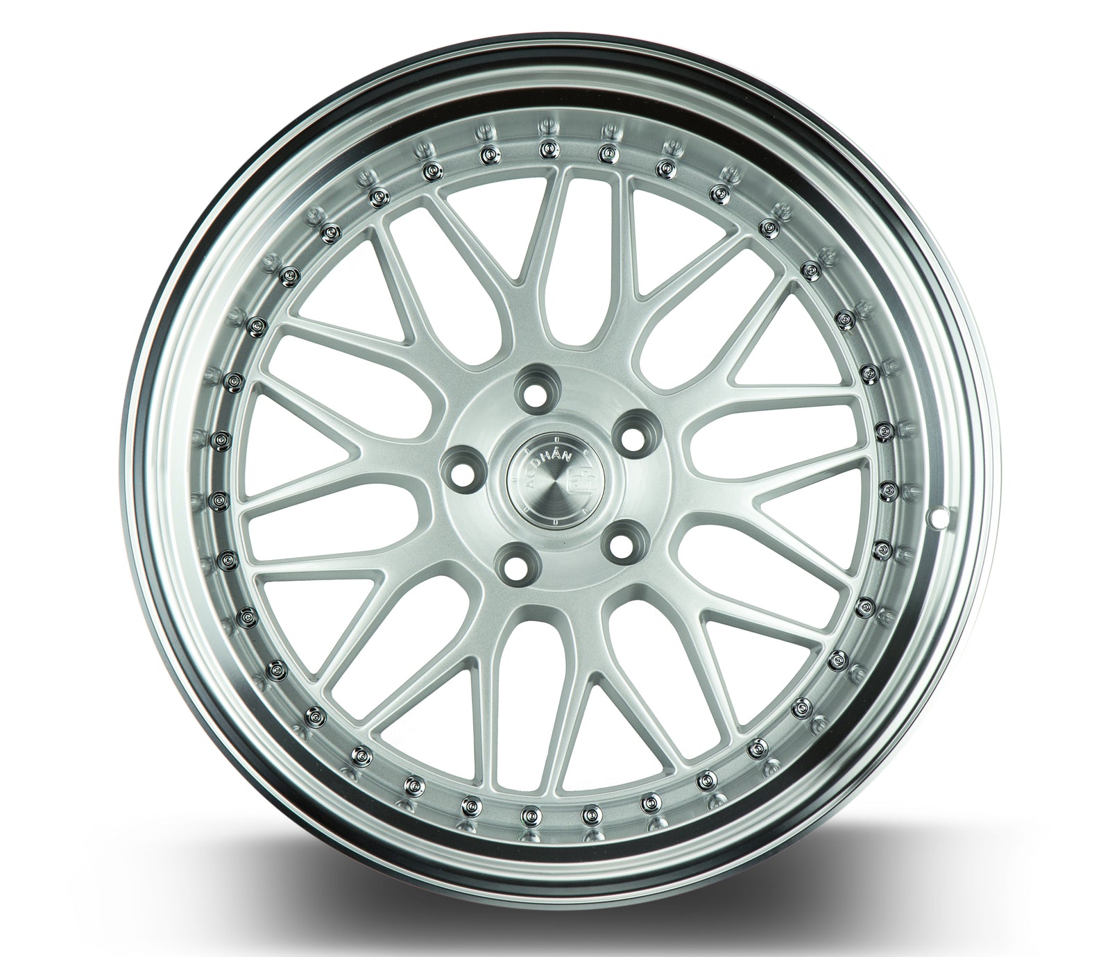 Aodhan AH02 Silver w/ Machined Lip 19x11 +22 5x114.3 73.1mm - Wheelwiz