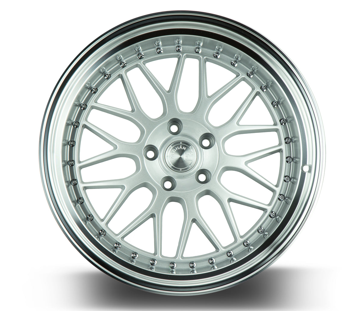 Aodhan AH02 Silver w/ Machined Lip 19x11 +15 5x114.3 73.1mm - Wheelwiz