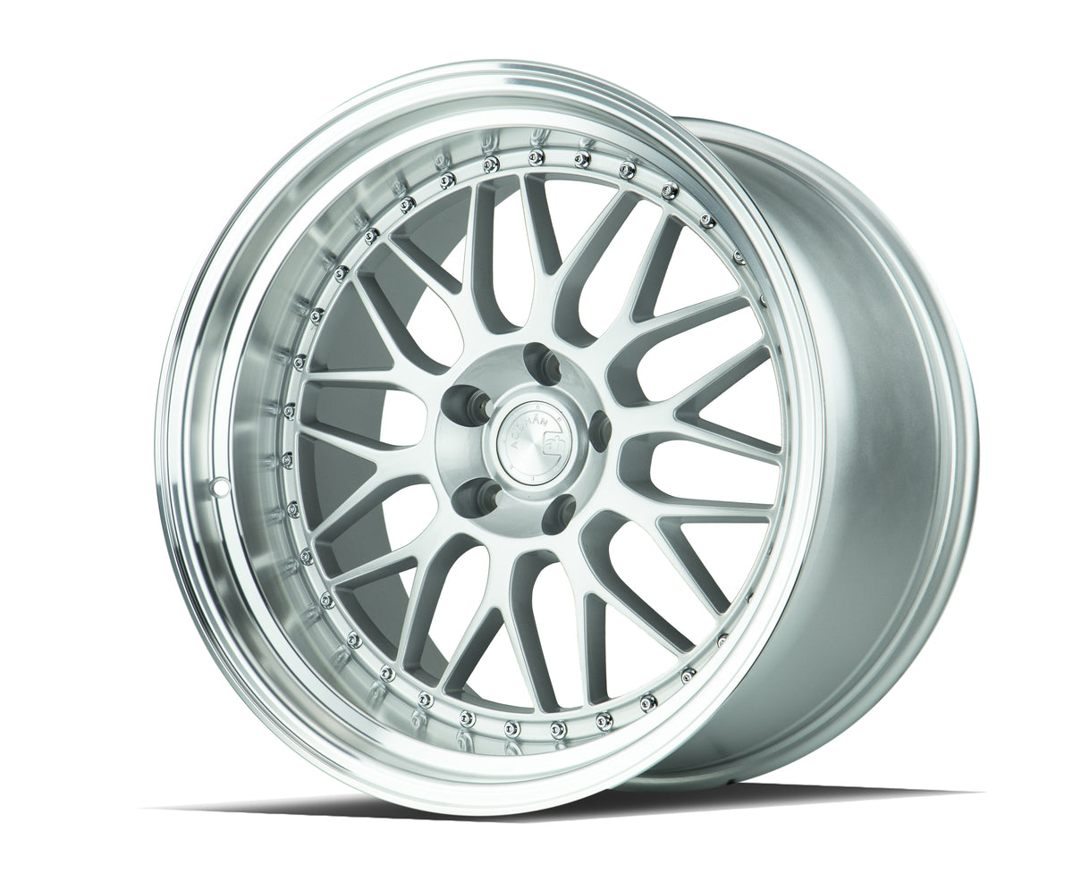 Aodhan AH02 Silver w/ Machined Lip 19x11 +15 5x114.3 73.1mm - Wheelwiz