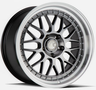 Aodhan AH02 Hyper Black w/ Machined Lip 19x8.5 +32 5x112 66.6mm