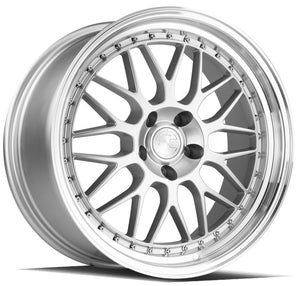 Aodhan AH02 Silver w/ Machined Lip 19x8.5 +35 5x120 72.6mm - Wheelwiz