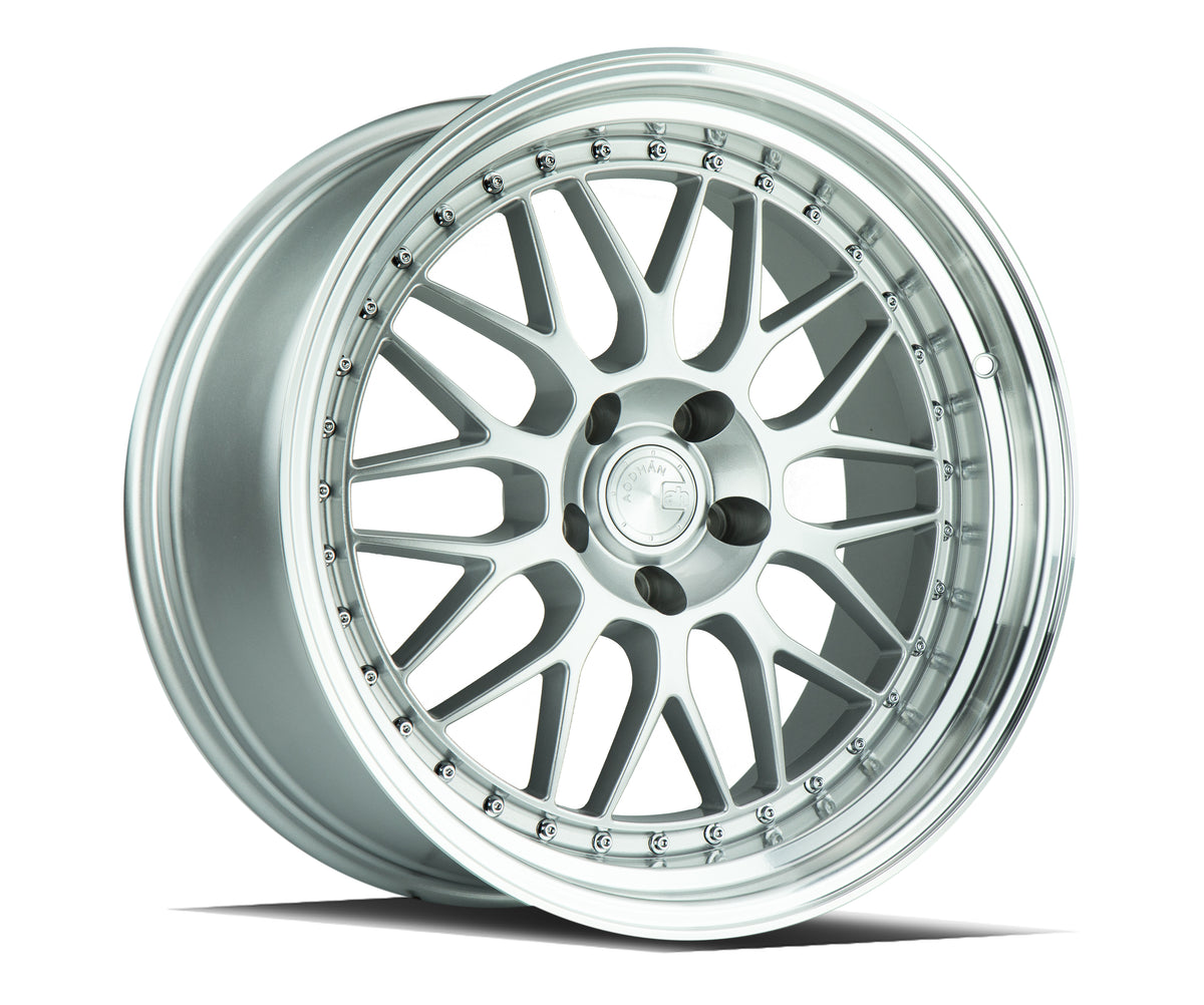 Aodhan AH02 Silver w/ Machined Lip 19x9.5 +35 5x120 72.6mm - Wheelwiz