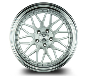 Aodhan AH02 Silver w/ Machined Lip 19x9.5 +30 5x114.3 73.1mm - Wheelwiz
