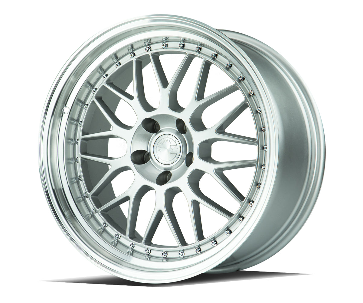 Aodhan AH02 Silver w/ Machined Lip 19x9.5 +22 5x114.3 73.1mm - Wheelwiz