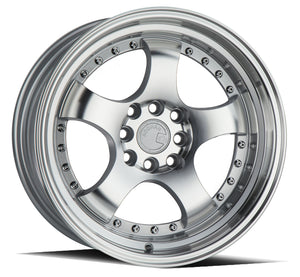 Aodhan AH03 Silver w/Machined Face 16x8 +15 4x100|4x114.3 73.1mm - Wheelwiz