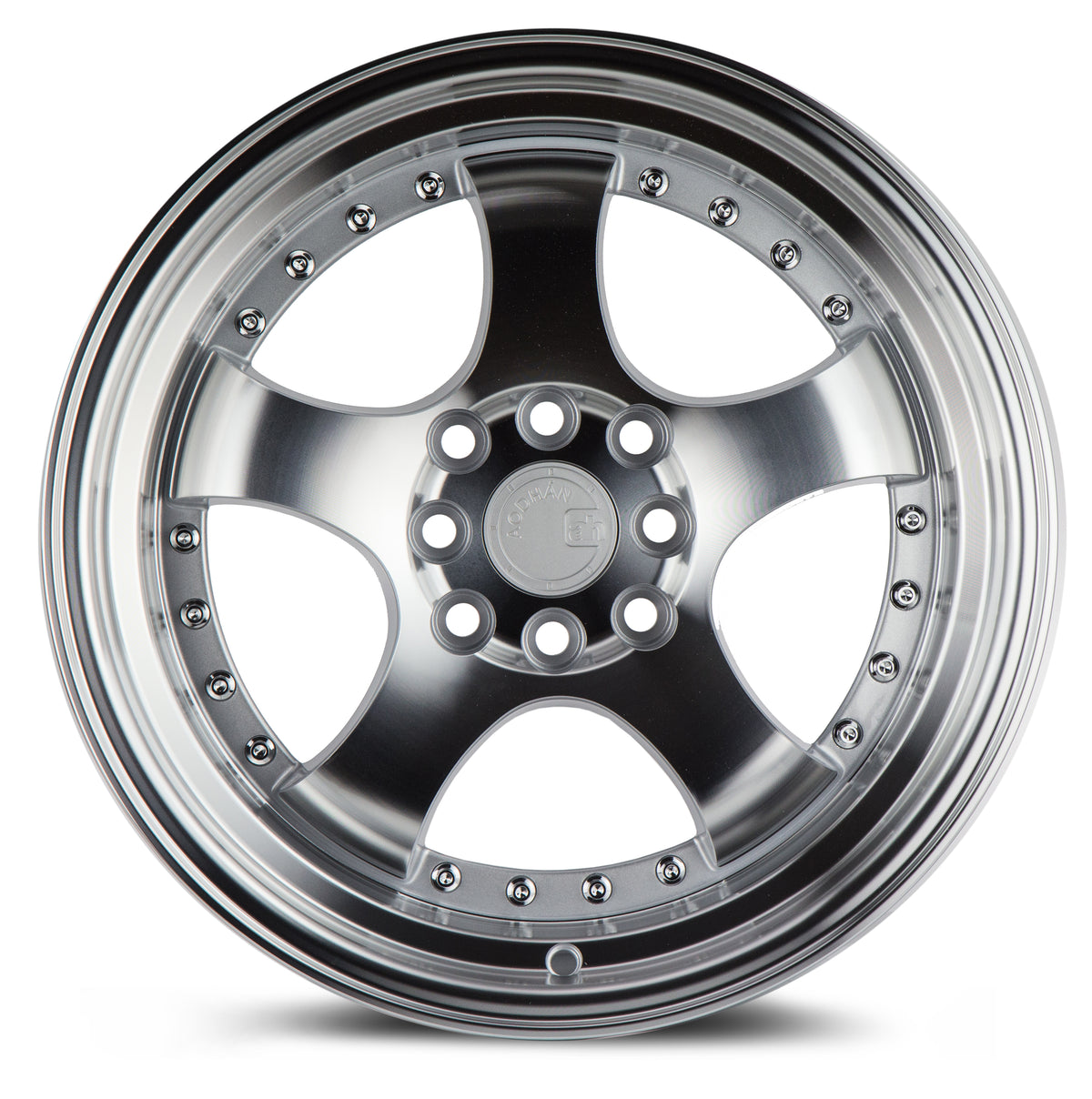 Aodhan AH03 Silver w/Machined Face 16x8 +15 4x100|4x114.3 73.1mm - Wheelwiz