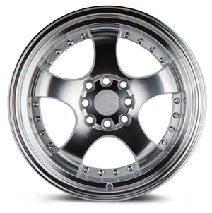 Aodhan AH03 Silver w/Machined Face 16x8 +15 4x100|4x114.3 73.1mm - Wheelwiz