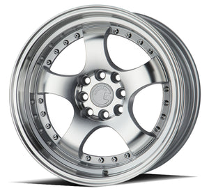 Aodhan AH03 Silver w/Machined Face 16x8 +15 4x100|4x114.3 73.1mm - Wheelwiz