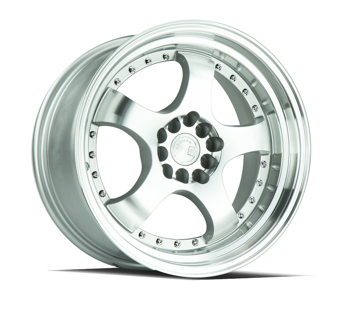 Aodhan AH03 Silver w/Machined Face 17x9 +25 5x100|5x114.3 73.1mm - Wheelwiz