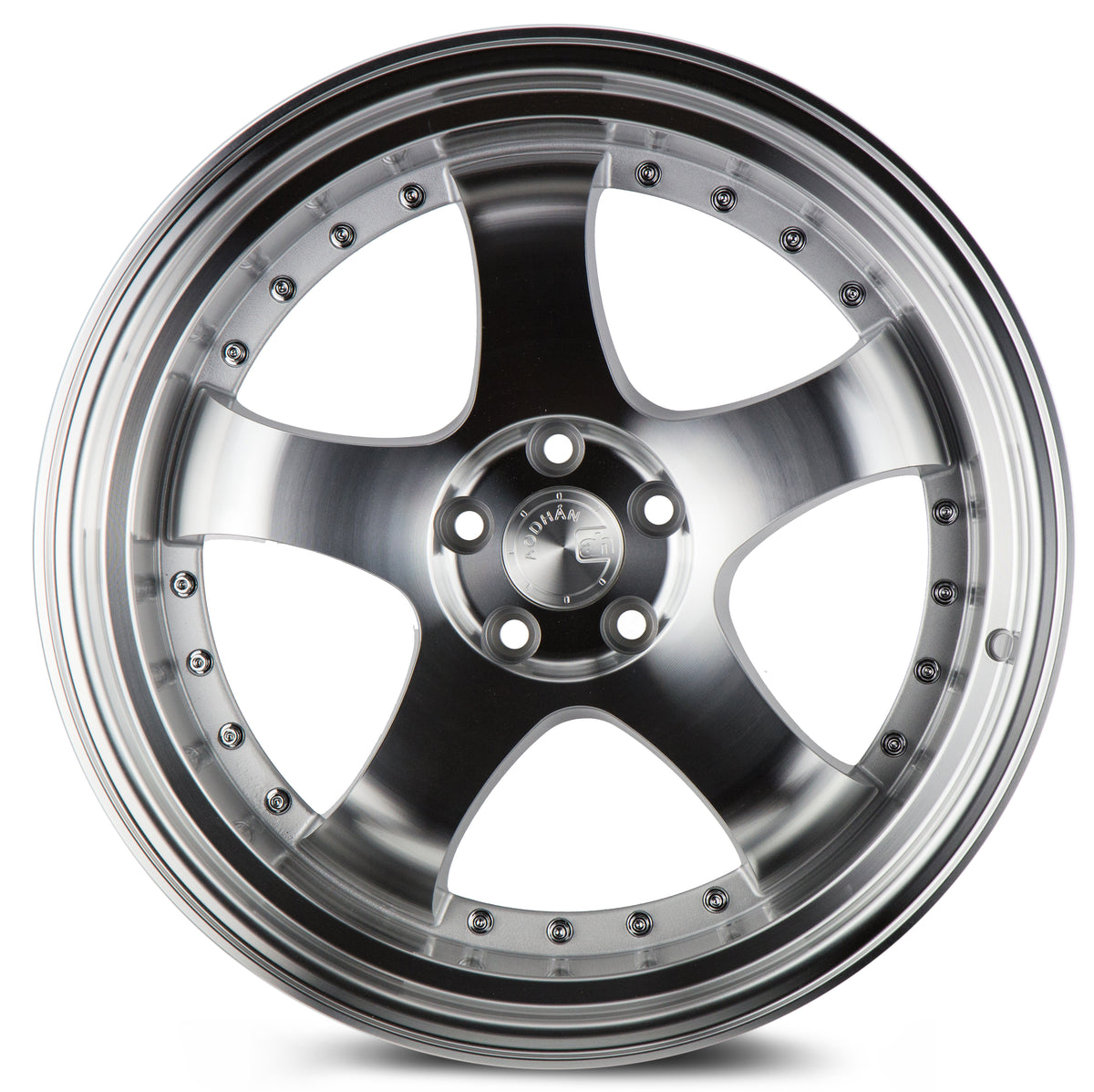 Aodhan AH03 Silver w/Machined Face 18x9.5 +35 5x100 73.1mm - Wheelwiz