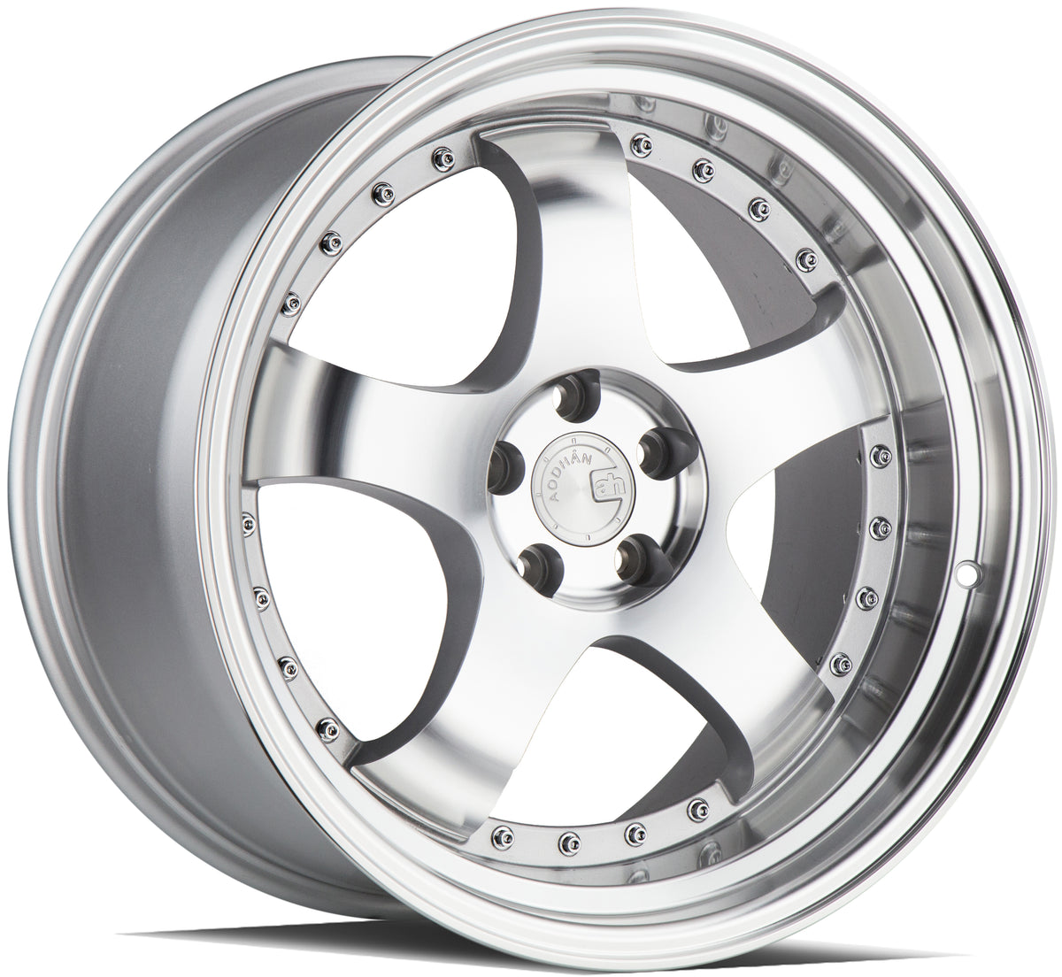 Aodhan AH03 Silver w/Machined Face 19x11 +22 5x114.3 73.1mm - Wheelwiz
