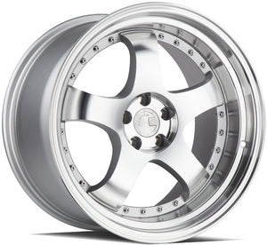 Aodhan AH03 Silver w/Machined Face 19x11 +22 5x114.3 73.1mm - Wheelwiz