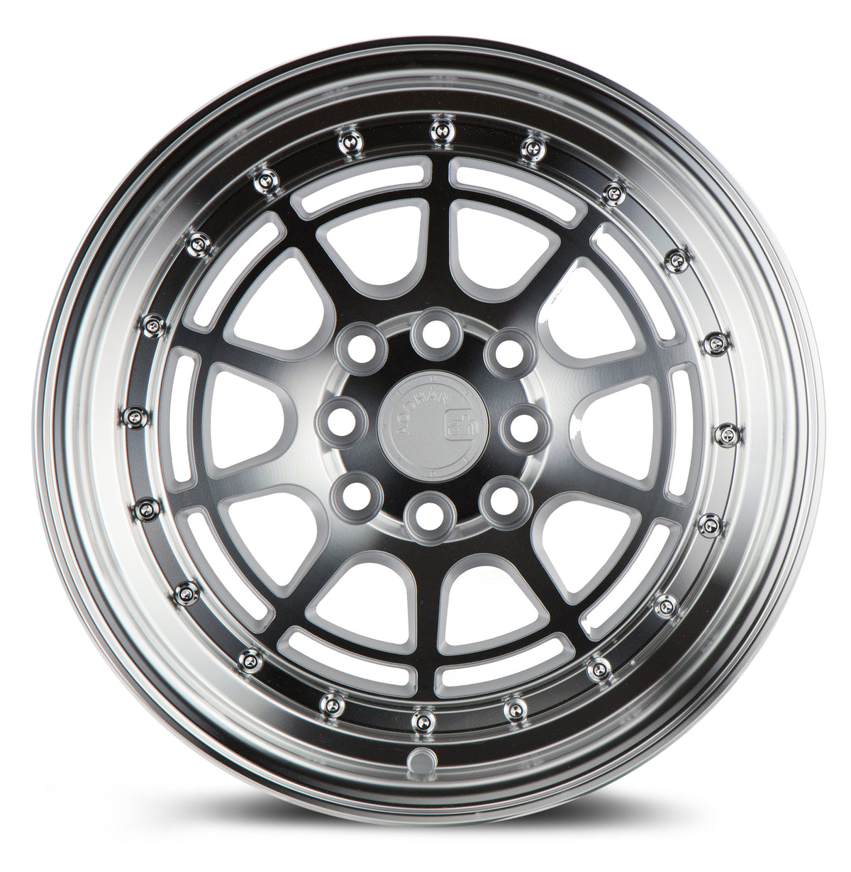 Aodhan AH04 Silver w/Machined Face 15x8 +20 4x100|4x114.3 73.1mm - Wheelwiz