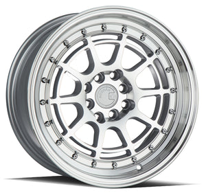 Aodhan AH04 Silver w/Machined Face 16x8 +15 4x100|4x114.3 73.1mm - Wheelwiz